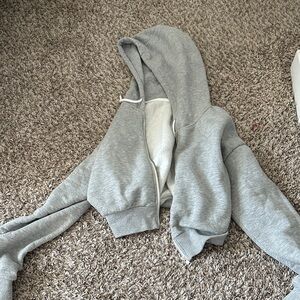Gray Hooded Sweatshirt